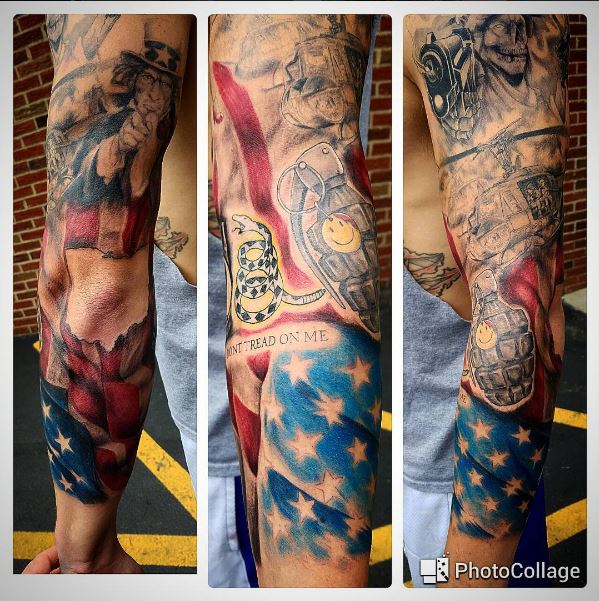 patriotic sleeve   